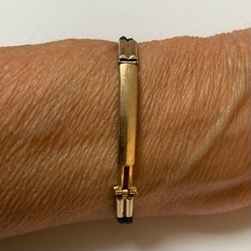 Antique Belmar Ladies Watch 10k Gold Plate & Stainless Adjustable Hinge Rare - Picture 4 of 6